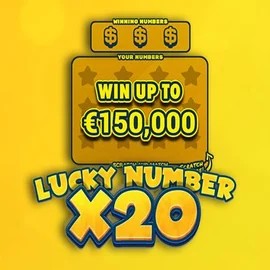 Lucky Number x20 slot visual from Hacksaw Gaming available on fridayroll-casino.eu