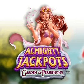 Almighty Jackpots: Garden of Persephone logo by Novomatic at Fridayroll Casino