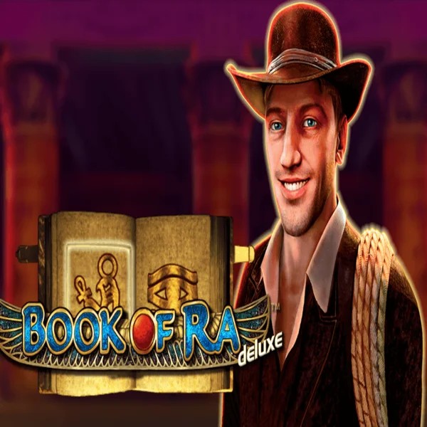 Try Book of Ra Deluxe slot by Novomatic on fridayroll-casino.eu – logo image