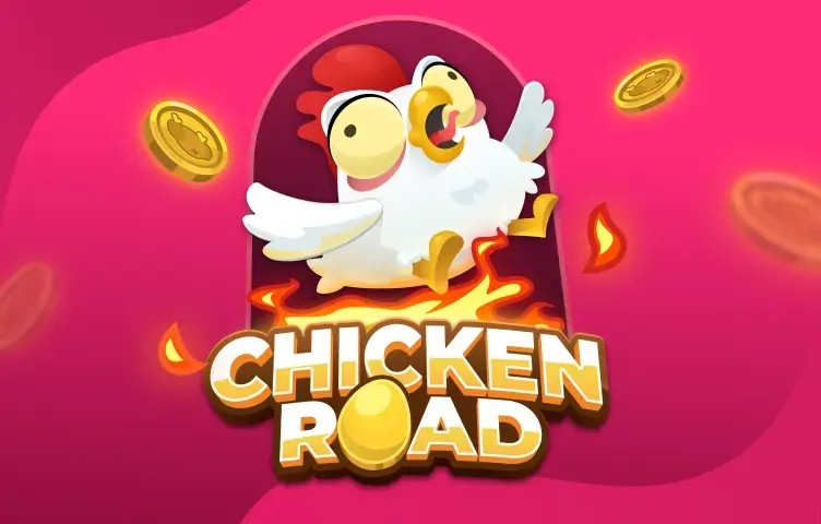 Chicken Road slot logo by InOut at Fridayroll Casino
