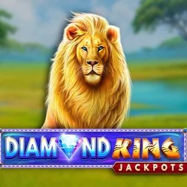Diamond King Jackpots online game logo by SpinPlay Games on fridayroll-casino.eu