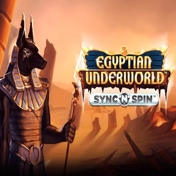 Egyptian Underworld slot logo by Greentube at Fridayroll Casino