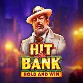Hit The Bank Hold and Win slot logo by Playson at Fridayroll Casino