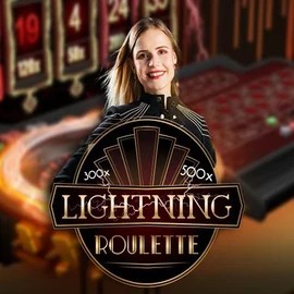 Lightning Roulette slot icon by Evolution, available at Fridayroll Casino