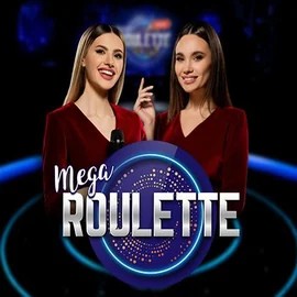 Mega Roulette logo by Pragmatic Play at Fridayroll Casino