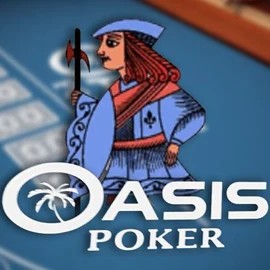 Oasis Poker casino game by Nucleus Gaming – featured logo at Fridayroll Casino