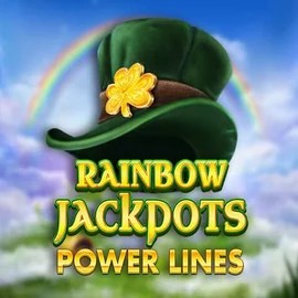 Rainbow Jackpots Power Lines logo by Red Tiger Gaming at Fridayroll Casino