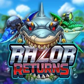 Razor Returns logo – Slots by Push Gaming at Fridayroll Casino