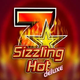 Sizzling Hot Deluxe by Novomatic, showcased at fridayroll-casino.eu – game logo