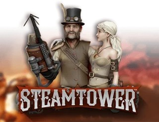 Official Slots logo: Steam Tower Slot by NetEnt at Fridayroll Casino