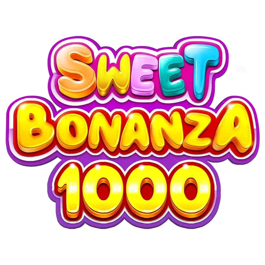 Sweet Bonanza 1000 logo by Pragmatic Play at Fridayroll Casino
