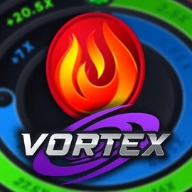 Vortex (Turbo Games) slot logo by Turbo Games at Fridayroll Casino